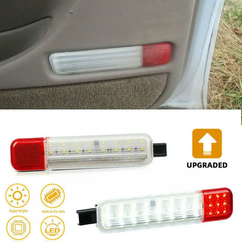 

2 шт. для 1995-2007 GMC Silverado внутренний Светодиодный отражатель для двери светодиодная лампа 15021517/15021518