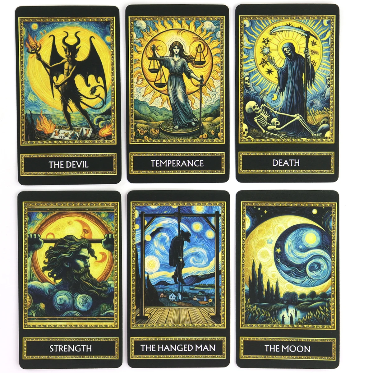 Van Gogh Tarot Cards For Family Party High Quality Fortune Telling Divination Tarot 78 Cards Deck 5