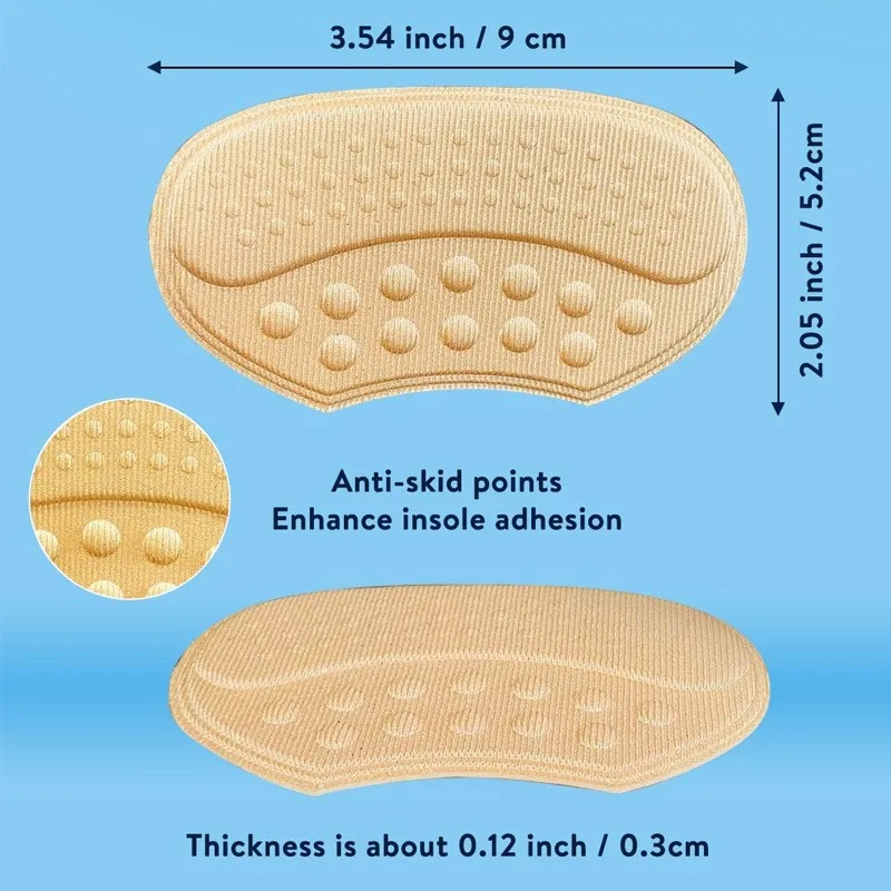 Anti-wear Gel Heel Pad For Women Repair Shoe Heel Paste Adjustment Shoe Size