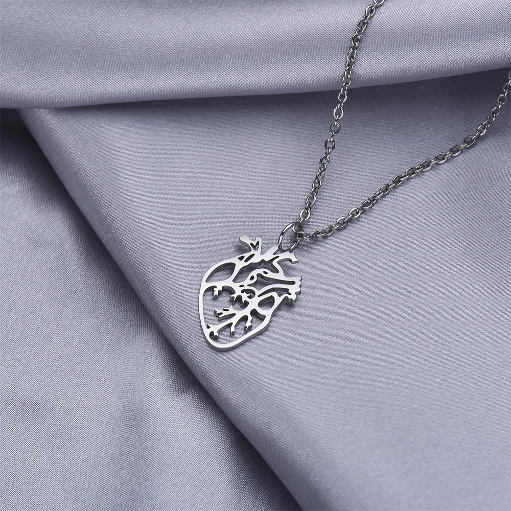 Pendentif Sacré-Cœur Rayonnant En Acier Inox – Doré Ou Argenté – Sans Chaîne – Symbole De Foi