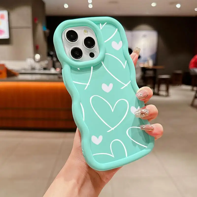 Love Heart Design Phone Case – Stylish and Durable Protection