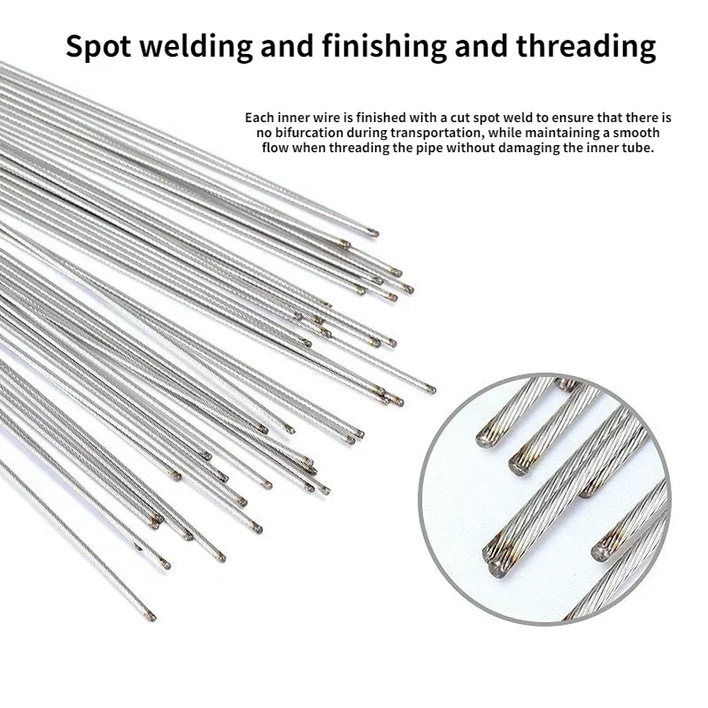 Premium Stainless Steel Bicycle Brake & Shift Cable Set - Durable Inner Wire