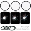 MYOBO Mobile Phone Star filters 4/6/8 Points - 52 67 mm Clip-on Photography Starburst Filter for Smartphones Star Filters 3 MYOBO Mobile Phone Star filters 4/6/8 Points - 52 67 mm Clip-on Photography Starburst Filter for Smartphones Star Filters 3