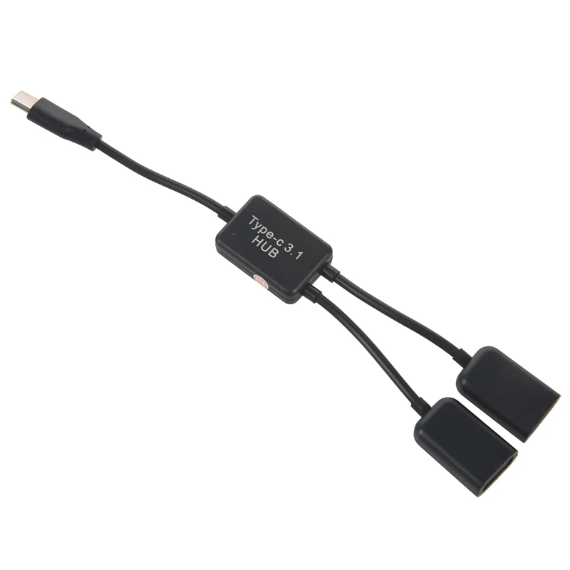 

4х разветвитель типа C OTG USB папа-Двойной 2,0 мама OTG Зарядка 2 порта разветвитель кабеля Y