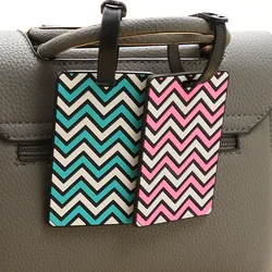 Geometric Women Men Travel Ripple Luggage Tags  PVC Baggage Name Tags Suitcase Address Label Holder Travel Accessories