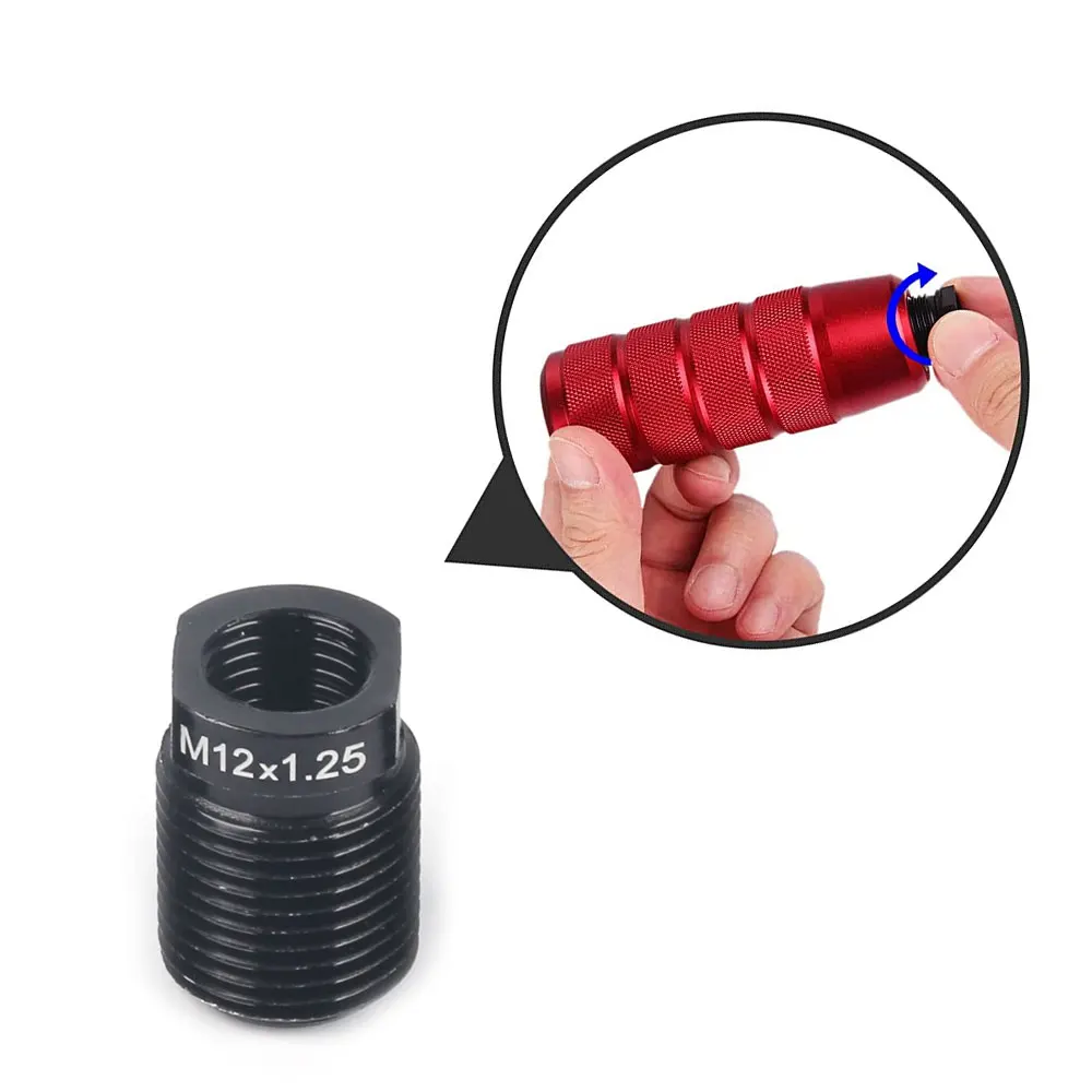

1pc Interior Parts Aluminum Alloy Gear Shift Knob Adapter with Inside Thread M8*1.25/M10*1.25/M10*1.5/M12*1.25 Universal Knob