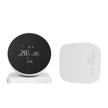 เทอร์โมสตัท WiFi สำหรับติดผนัง สำหรับเตาแก๊สและหม้อต้มน้ำ พร้อมการตั้งค่าอุณหภูมิได้ 6 ระดับ และรีโมทคอนโทรล 3