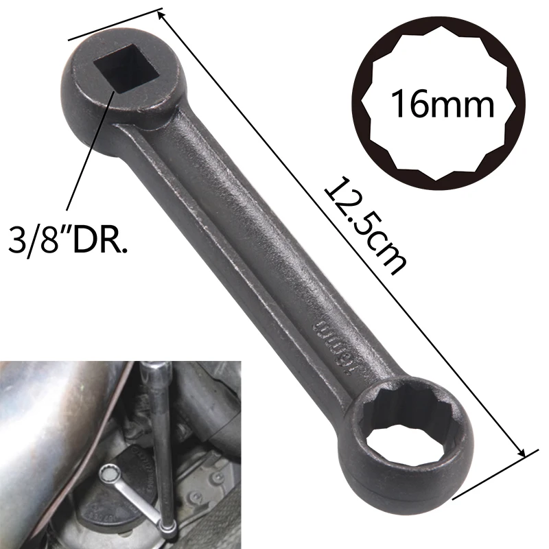 16mm 3/8" Engine Mount Wrench For Mercedes Screw Nut Remover Tool 4