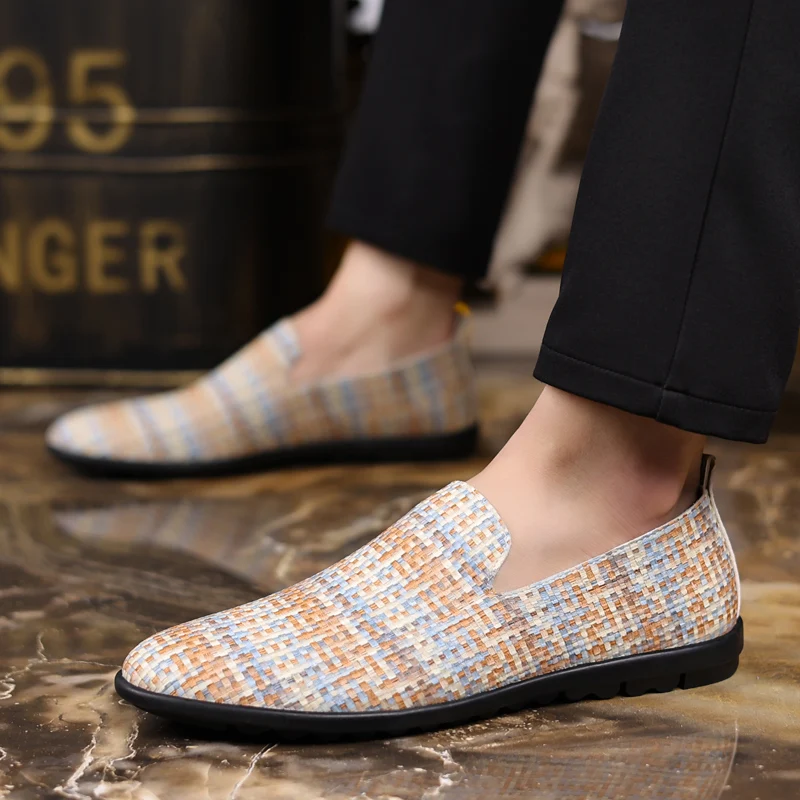 Men Shoes Casual Comfort Slip-on Loafer Lightweight Walking Flat Shoes High Quality Moccasins Driving Shoes Fashion Wedding Shoe