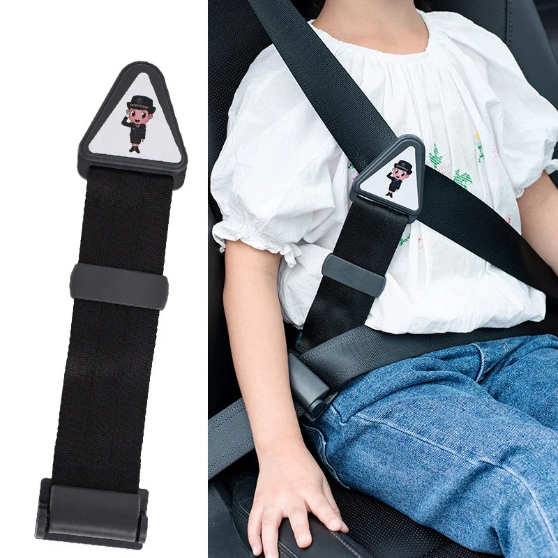 

Car Child Seat Belt Retainer Adjustment and Fixation Anti-stroke Belt Children Shoulder Guard Buckle Seatbelt Adjuster for Kids