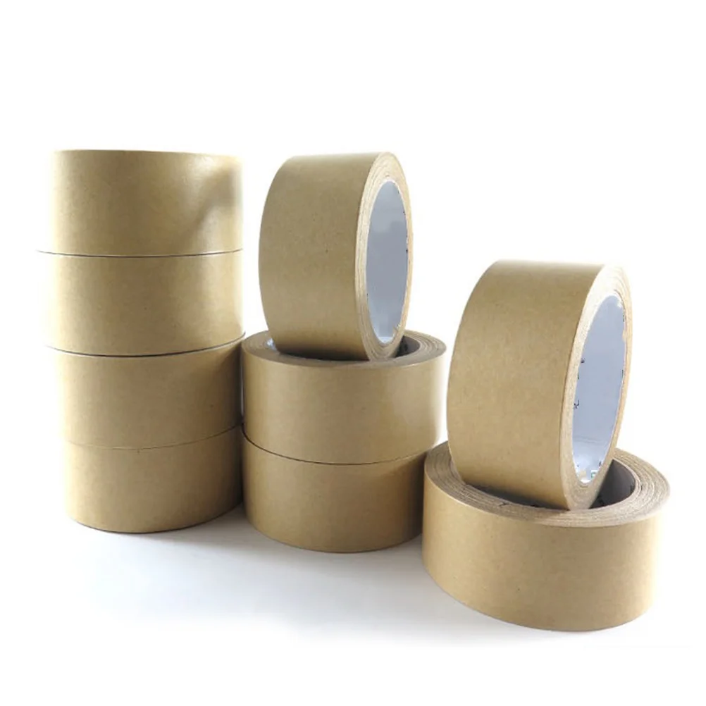 

45MMx25M General High Viscosity Water-free Kraft Sealing Tape Packaging Tape for Printing Concealing Photo Frame