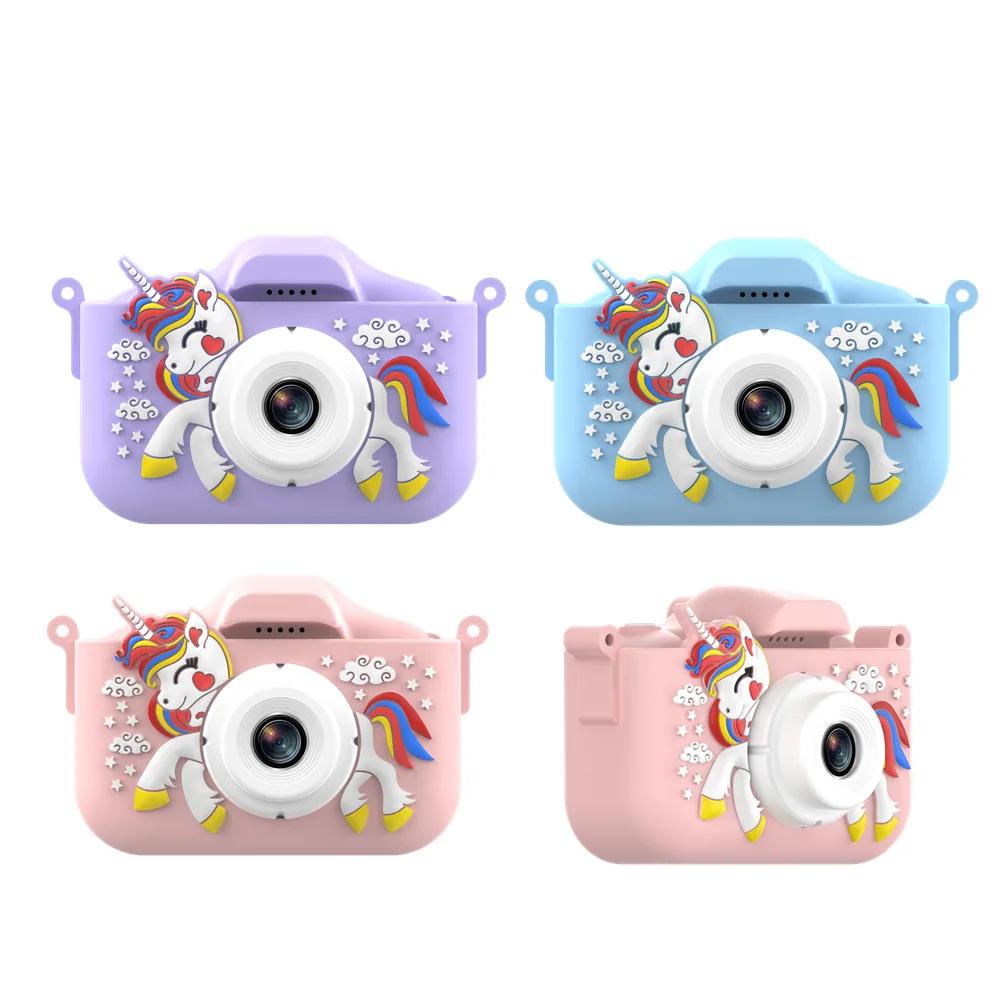

Digital Kid Camera Cute Horse Unicorn X10s Baby Camera Toy 4000w 2.0 Ips Screen Childrens Camera For Kid With 32gb Birthday Gift