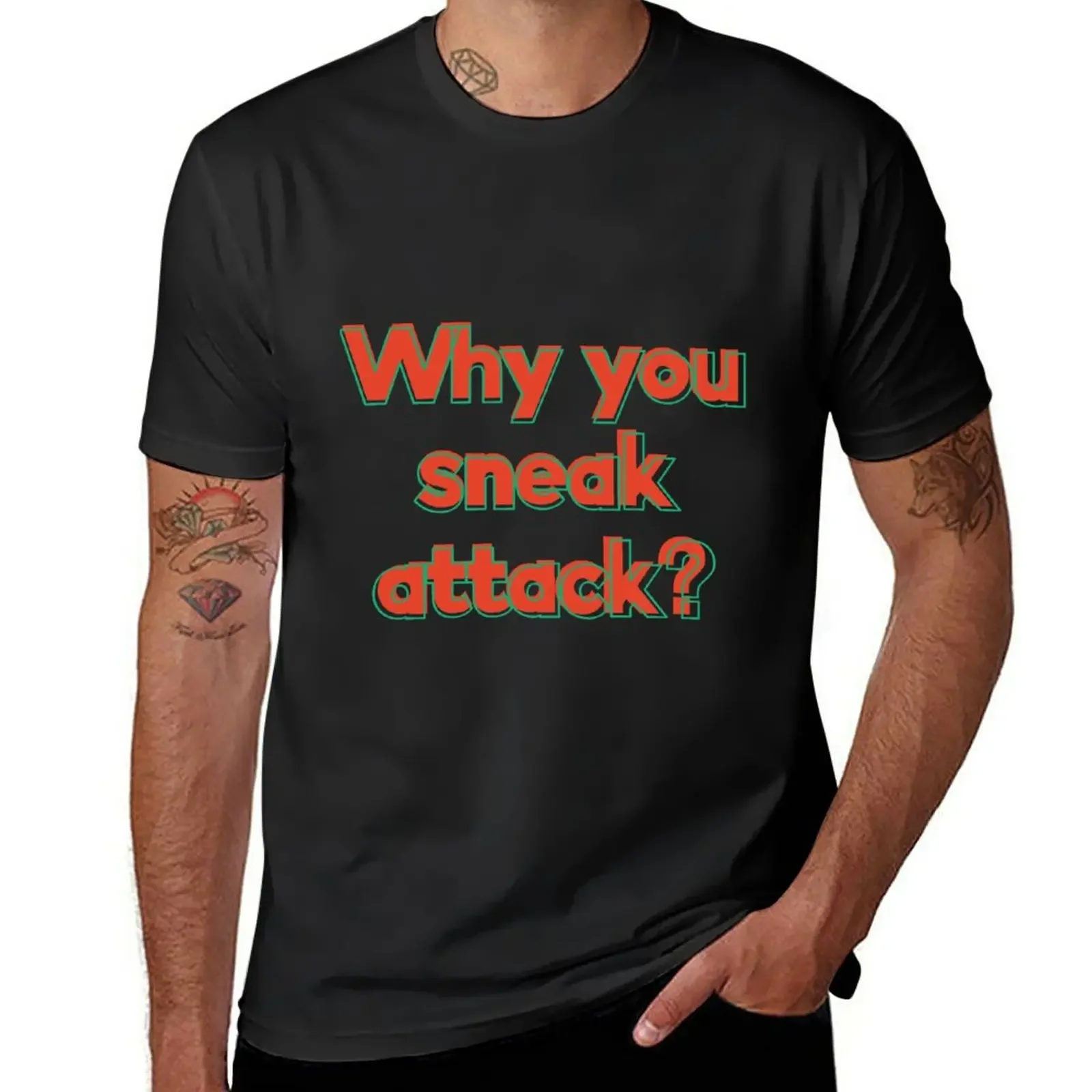 

Why you sneak attack kims convenience T-Shirt blanks graphics funny t shirts for men