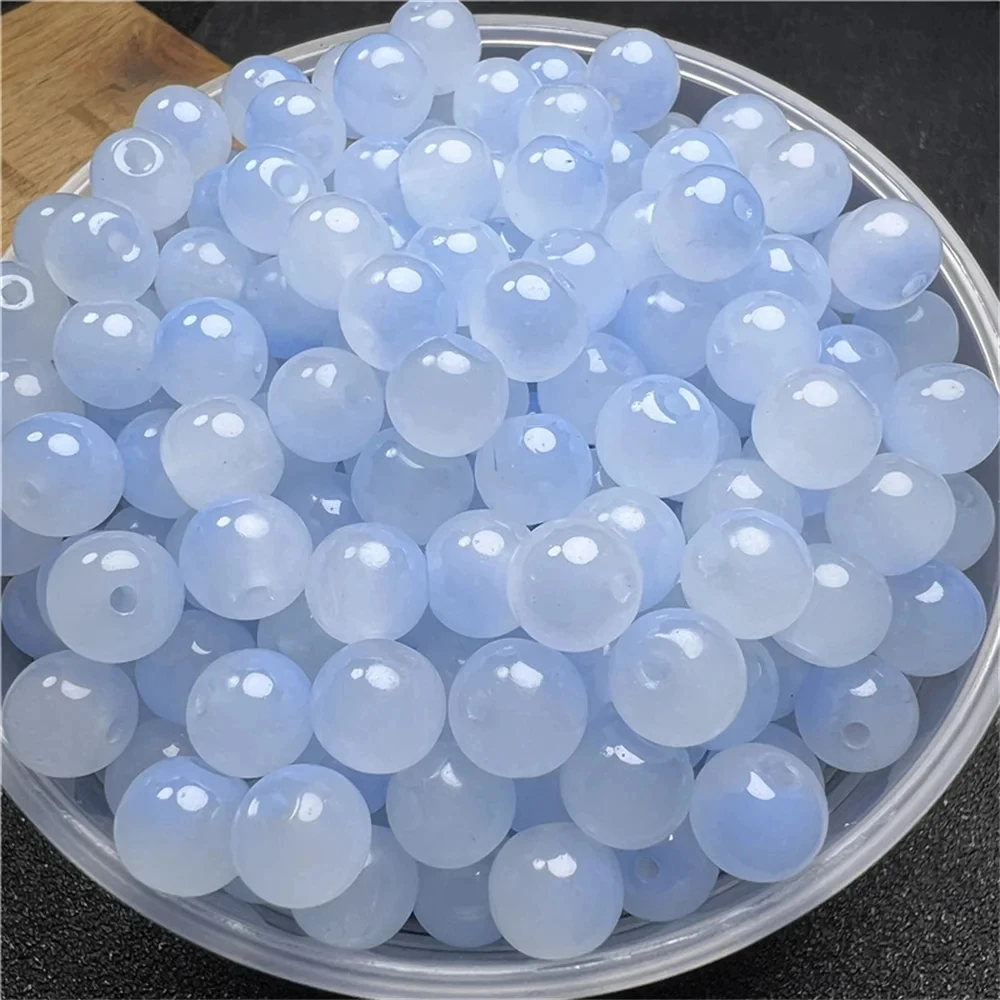 50 Pcs 8mm 새로운 유리 구슬 아름다운 여러 가지 빛깔의 절묘한 구슬 수제 Diy 목걸이 쥬얼리 수제 구슬 액세서리 소녀