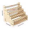 Model Paint Organizer Multi-layer Pigment Rack Exquisite Convenient Tool Holders DIY Pigments Shelf with Multiple Slots 6