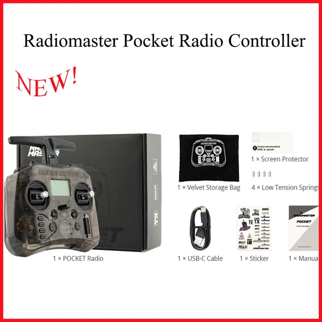 RadioMaster POCKET Radio Transmitter Controller EdgeTX CC2500 ELRS