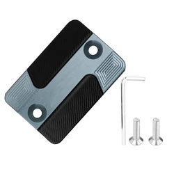 Enhanced Motorcycle CNC Front Brake Fluid Reservoir Cover Cap (Grey)