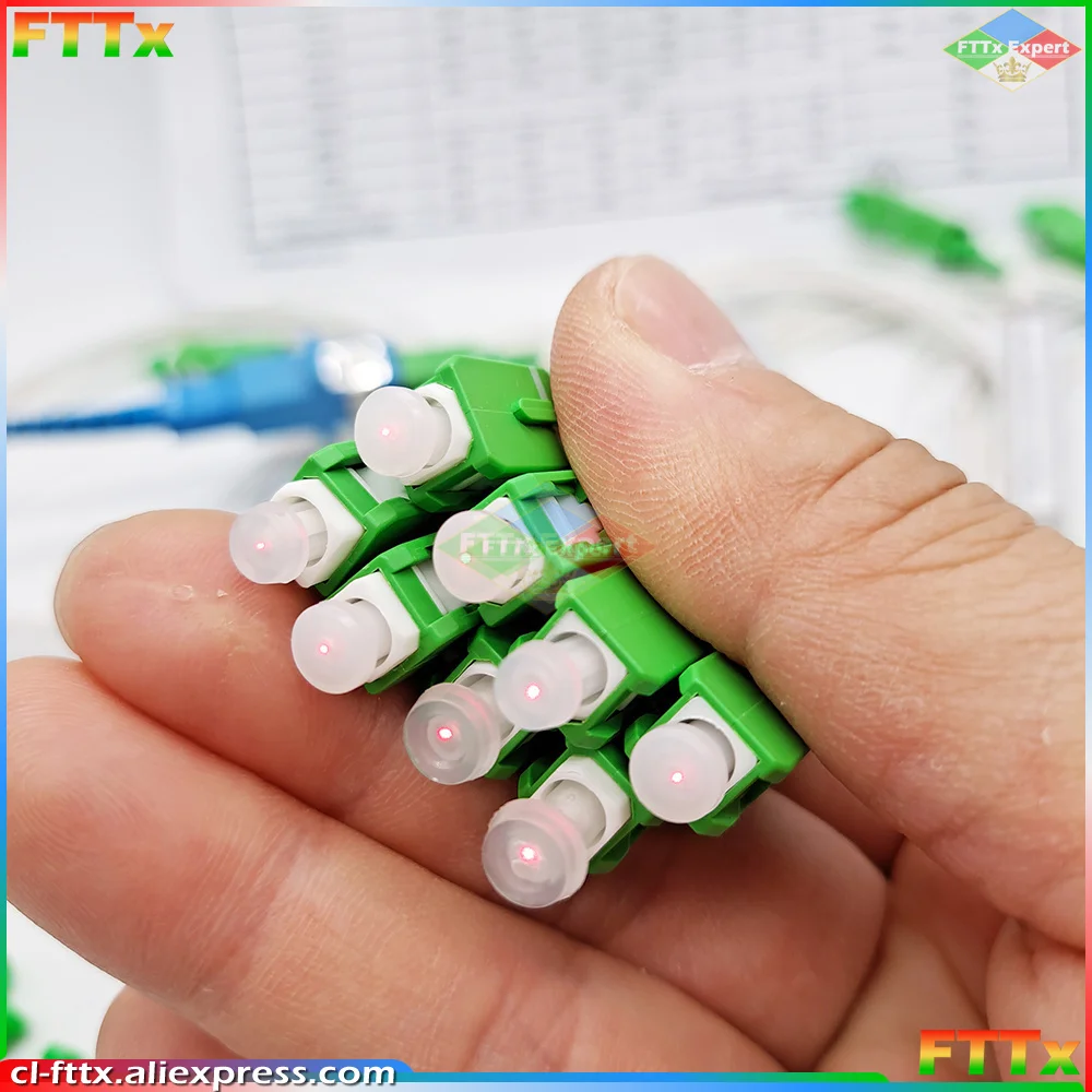 고품질 5/10 개/몫 분배기 1X2 1X4 1X8 1X16 1X32 PLC SC/APC 광섬유 단일 모드 0.9mm G657A1 LSZH 1m PVC