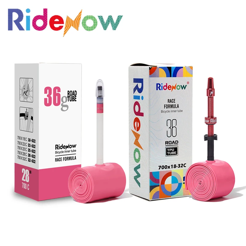 RideNow 36g External Thread Tpu Inner Tube/Normal Valve Tube 700x18-32c Road Bike Inner Tire All Road Bike Part Tyre Accessories