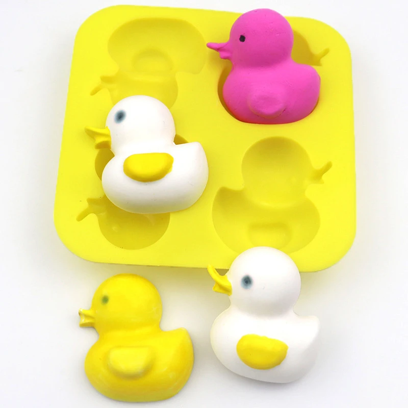 DUBENS 3D Cartoon Beaux Savon En Forme De Canard Fondant Forme