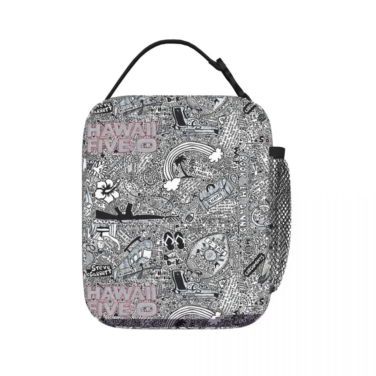 

Hawaii Five-0 Insulated Lunch Bags Waterproof Picnic Bags Thermal Cooler Lunch Box Lunch Tote for Woman Work Children School