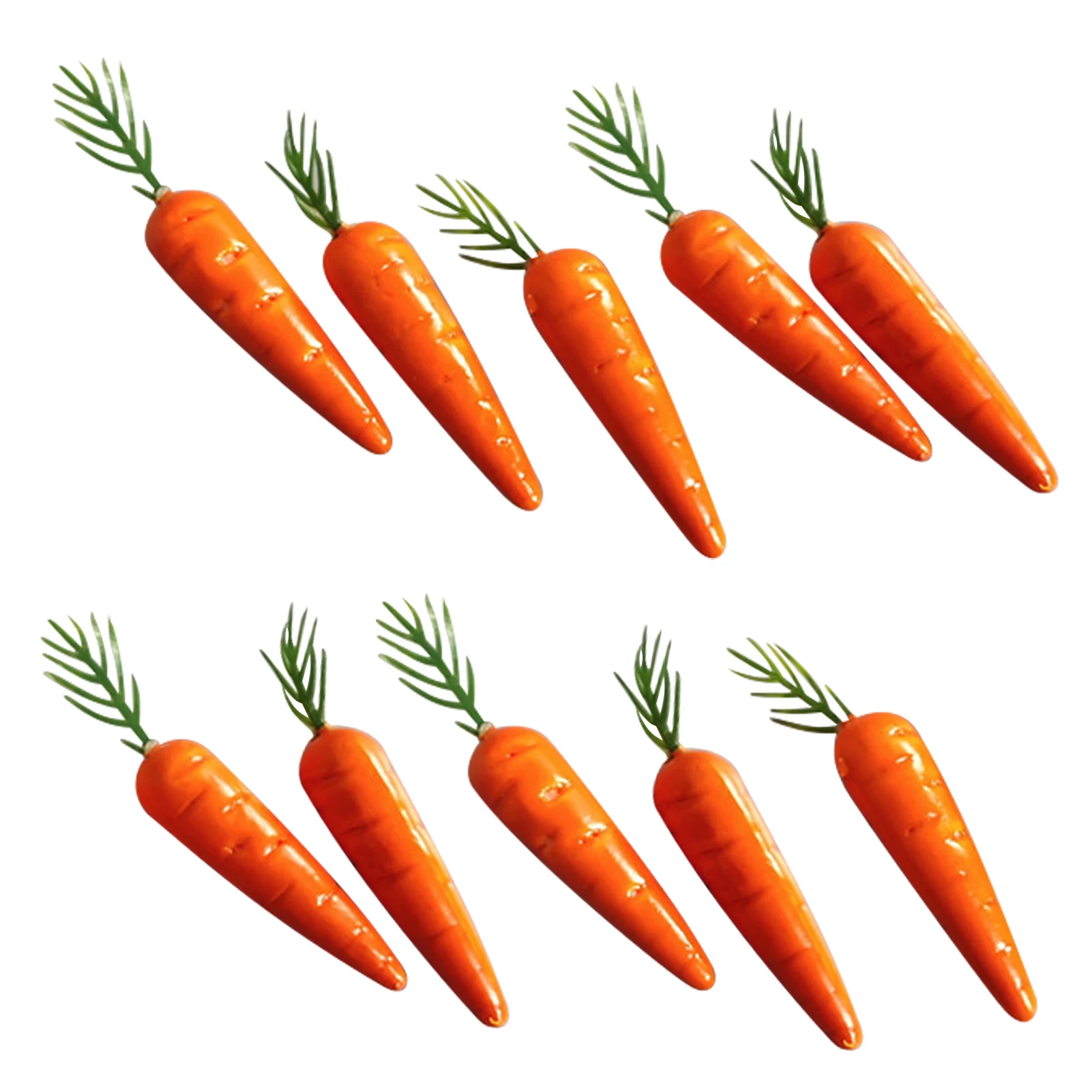 Vegetable Ornaments 10pcs Mini Artificial Simulation Carrot Shop Home Decoration