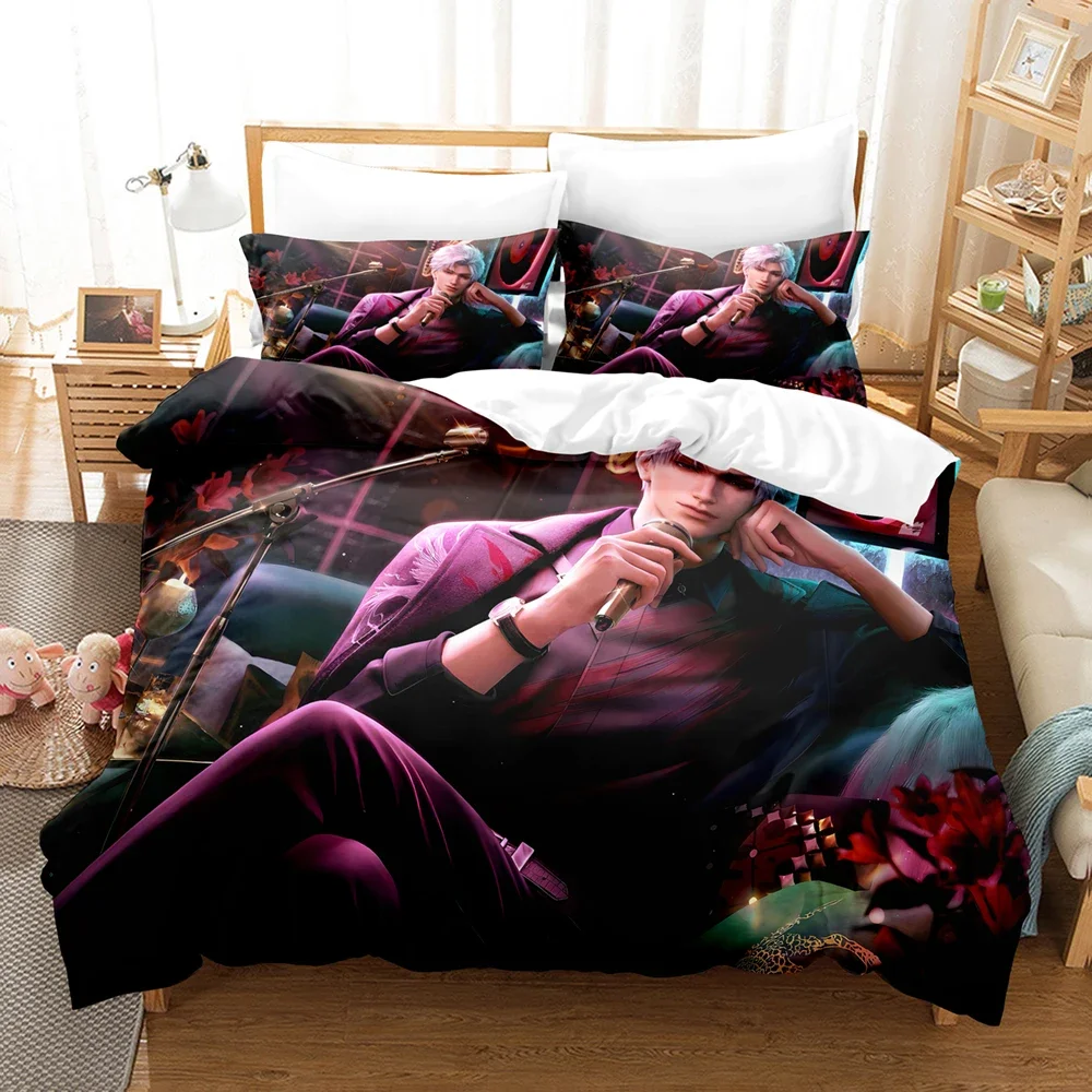Game Love And Deepspace Bedding Set Comfortable Duvet Cover Set With Pillowcases Zayne Gift For Bedroom