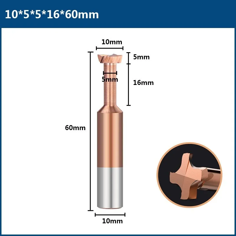 Frees 4-16mm Tungsten Carbide End Mill 6 Fluiten CNC Afwerking Machining Router Bit for Metaal Staal (Size : TiCN Coated, Color : 8x20x8Dx60L