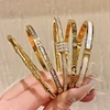 Titanium Steel Gold Silver Color Bangles for Women Girls Trend Waterproof Jewelry Luxury Sparkling Zircon Bracelet Bangle 2