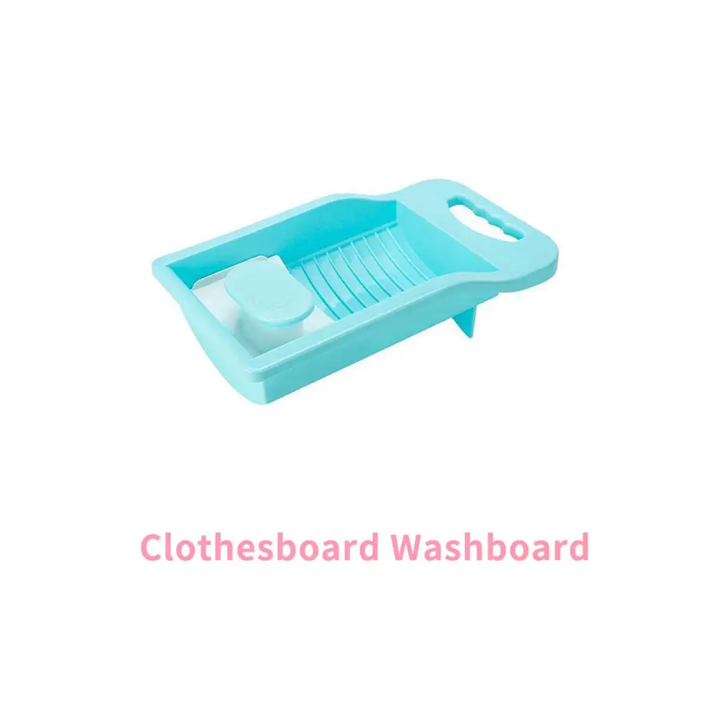 Personal Underwear Washboard All-in-one Washtub Anti-slip Laundry Accessory Washing Board Plastic Clothe Cleaning Tool