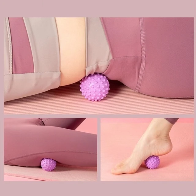 1pc TPE Fascia Massage Ball Yoga Ball Muscle Soothing Roller Shoulder, Neck, Waist and Leg Massager Fitness Relaxation Products 5