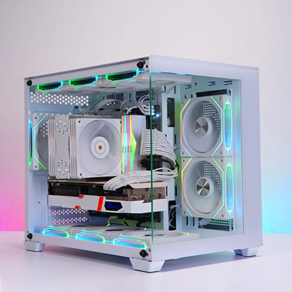 Jungle Leopard Case Fan 120mm 5V 3Pin ARGB Cyclic Mirror Light Effect PWM 800-1800RPM LianLi Cooling Fan