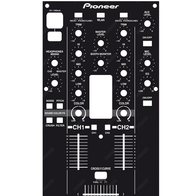 XDJ-R1 Haut DJ Controller Panel Maske bunten Film, anpassbar 