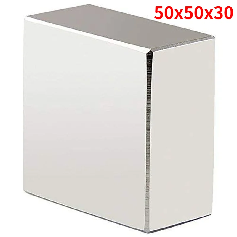 Неодимовый магнит 1 шт. N52 50x50x30 мм 40x40x20 сверхмощный Квадратный Блок постоянные