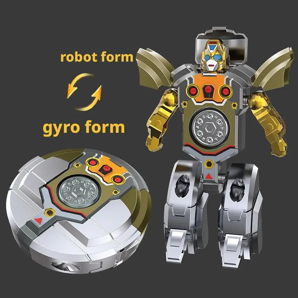 Kreative Dekompression Drop Beständig Fingertip Rotation Gyroskop Mechanische Verformung Roboter kinder Spielzeug Junge Geschenk – Detail 6