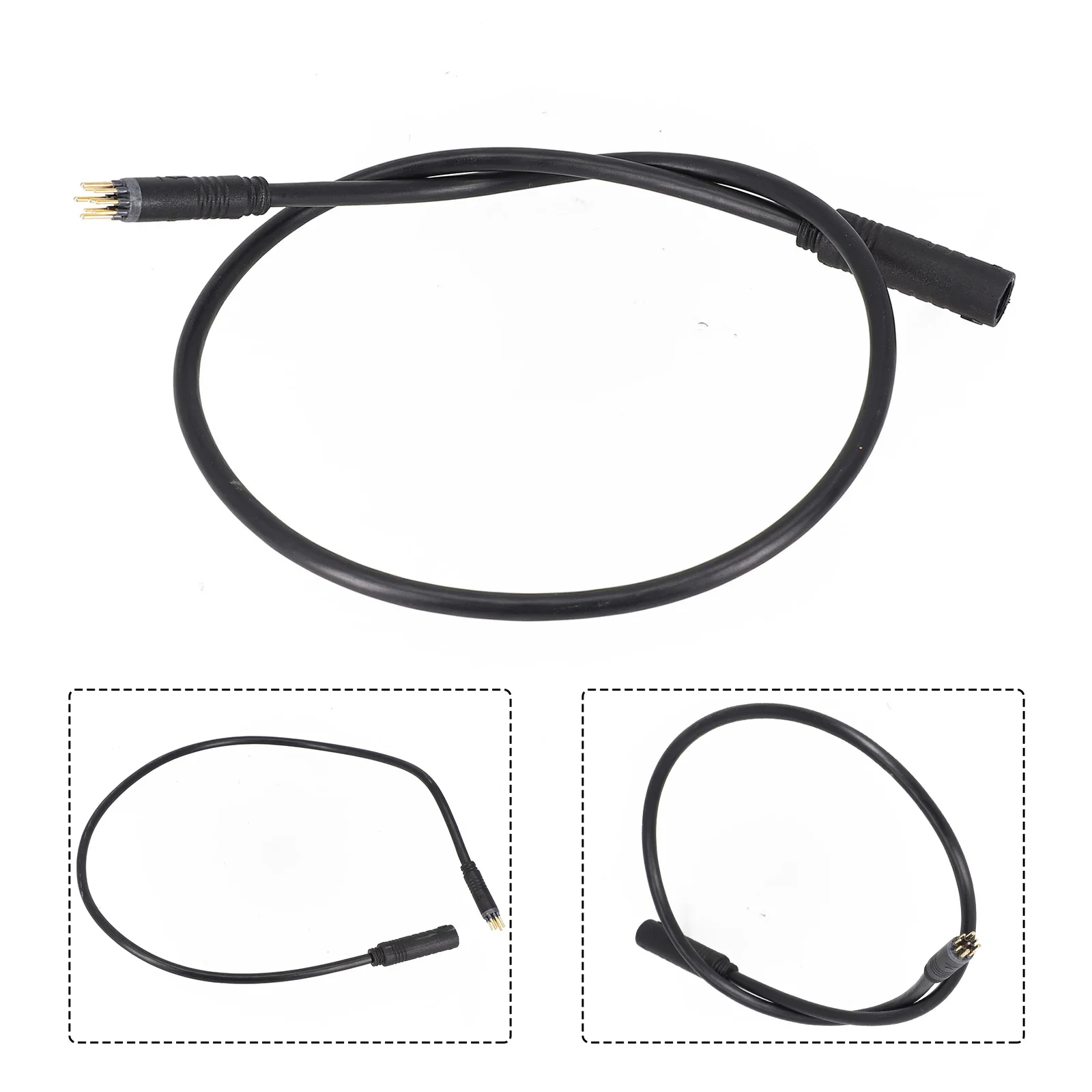 9 Pin Julet Wheel Hub Motor Cable 60cm E-bike Motor Extension Cable Waterproof Female To Male Wire For E-Bike Accessory e bike motor cable