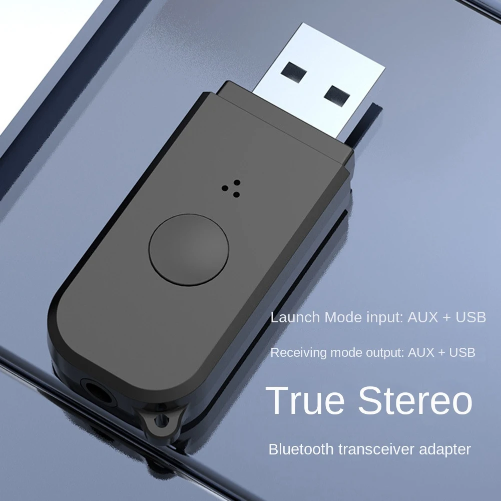 

USB Bluetooth приемник передатчик Bluetooth 5,3 аудио приемник адаптер для компьютера ТВ аудио автомобиля адаптер