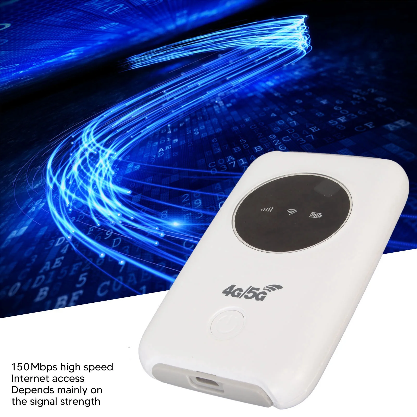 4G LTE 휴대용 WiFi 경량 SIM 카드 슬롯 언락된 5G WiFi 휴대용 WiFi 라우터 여행 및 업무용 내장형 3200MAh 배터리