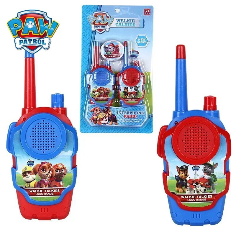 Paw Ronds Kids Toys Radio Interattiva Genitore-Figlio Cartoon Walkie-Talkie Outdoor Phone Play House Game Cosplay Regalo Per Bambini