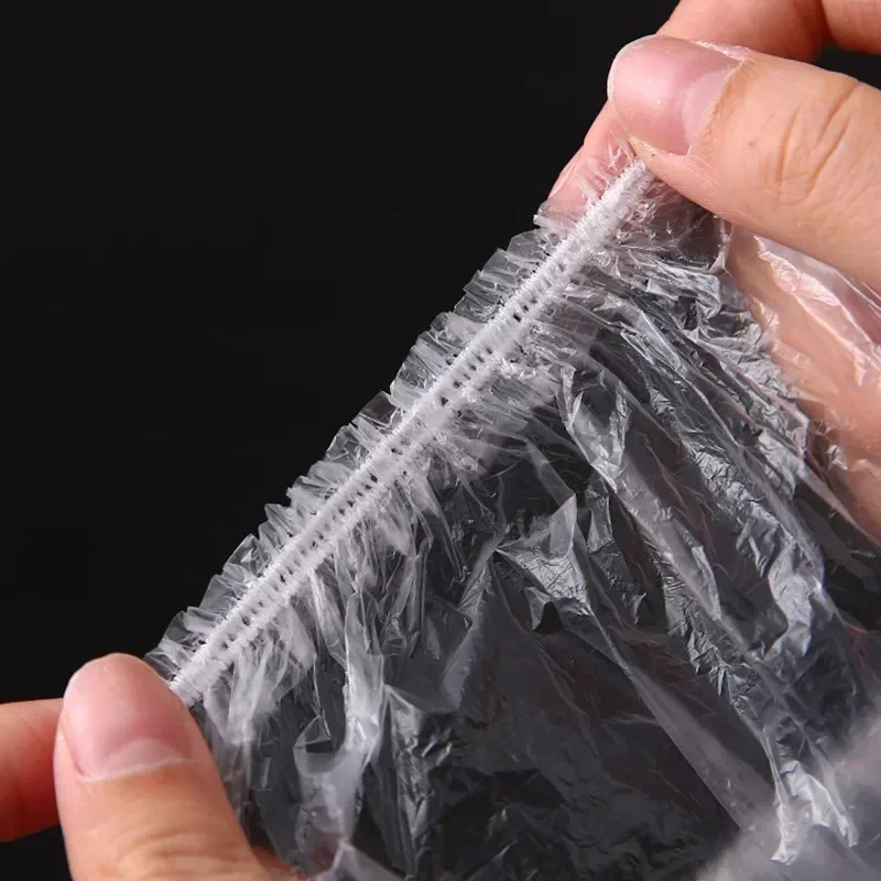 Food Cover 200 Pieces Food Bags Disposable Food Cover Plastic Wrap Fruit Bowl Cup Lid Store Kitchen Plastic Bag Storage Organization Home Plastic Food Storage Bags Plastic Food Cover Food Storage Bags Food Storage Lids Plastic Packaging Bags