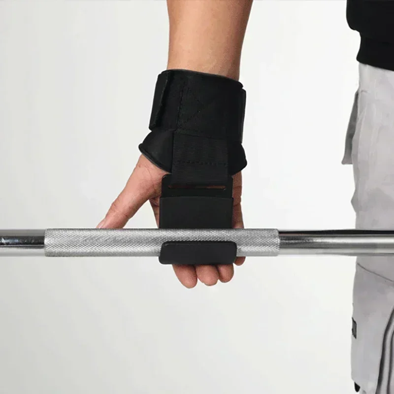 Weight Lifting Hook Grips Wrist Wraps Gym Hand-Bar Wrist Strap Fitness Hook Weight Strap Pull-Ups Power Lift Gloves 2/1PC weightlifting straps