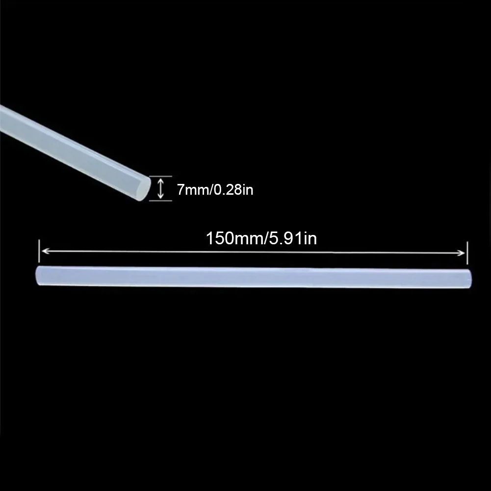 공예용 핫멜트 접착제 스틱 세트, 반투명 강한 점성 막대, 투명 스틱, 앨범 수리 도구, 7mm, 10 개, 20 개