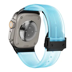 Premium Sports Silicone Strap - Soft Rubber Band for Apple Watch Ultra - Men's Bracelet (B-TrU)