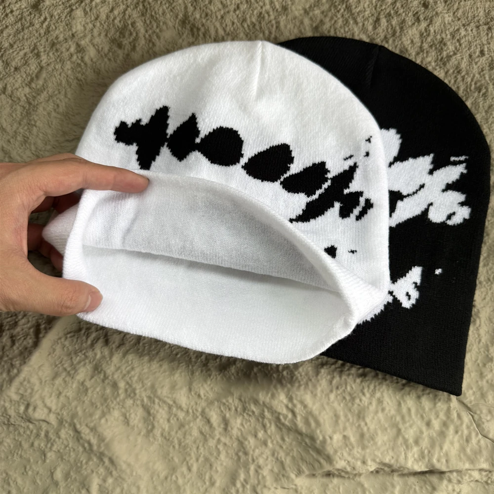 Unisex Fashionable High-Quality Cotton Knitted Beanie - Retro Streetwear Style