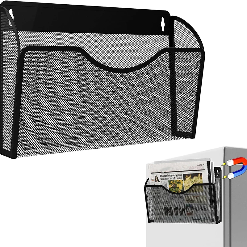 1-laags vijlhouder Bestandsorganizer Grote capaciteit vijlhouder voor koelkast Archiefkasten Whiteboard Kantoor Geen magneet