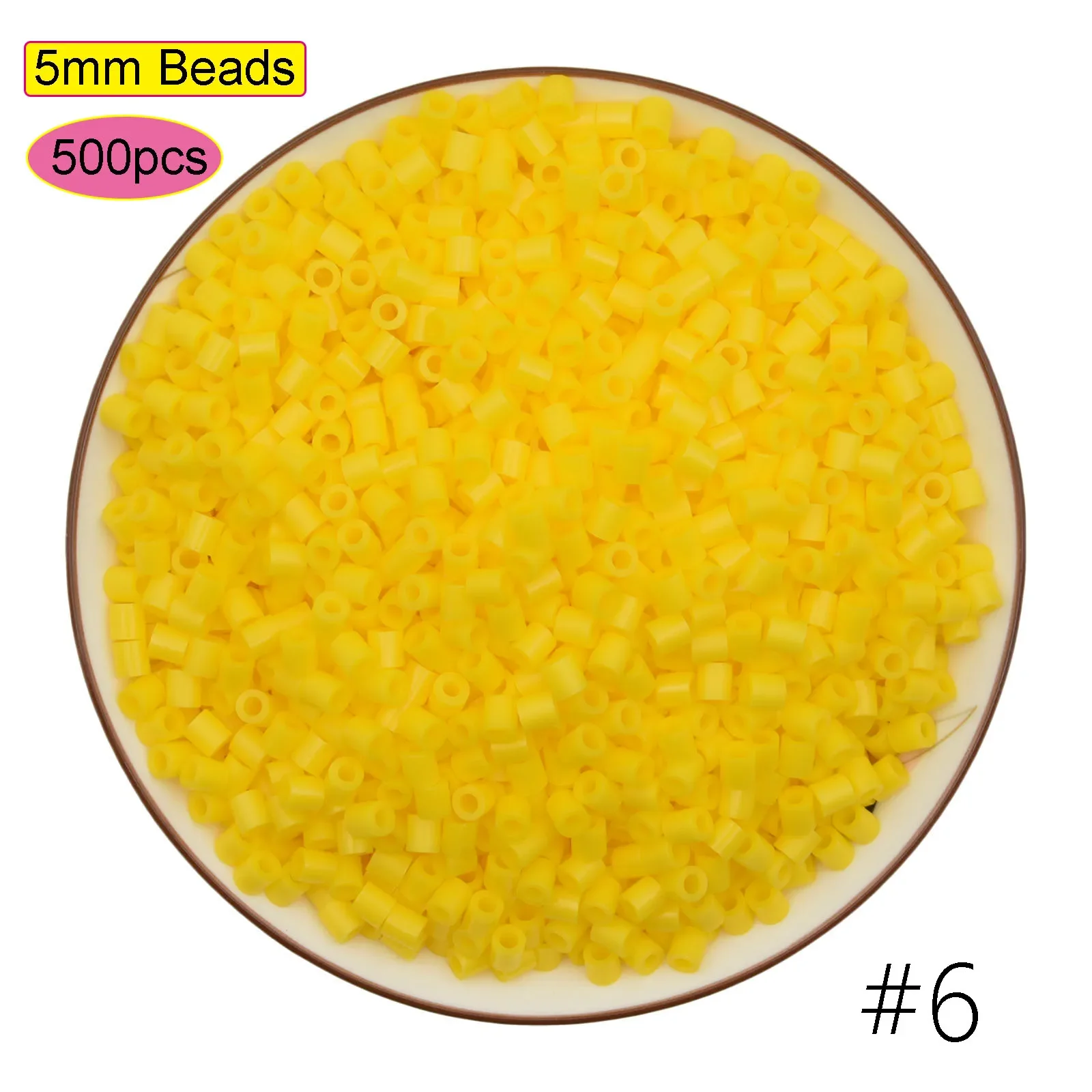 500PCS Multicolor Hama Beads for Kids – DIY Puzzle and Pixel Art Toy Set