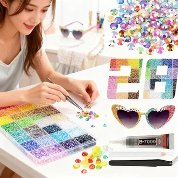 Mixed Resin Rhinestone Set 3