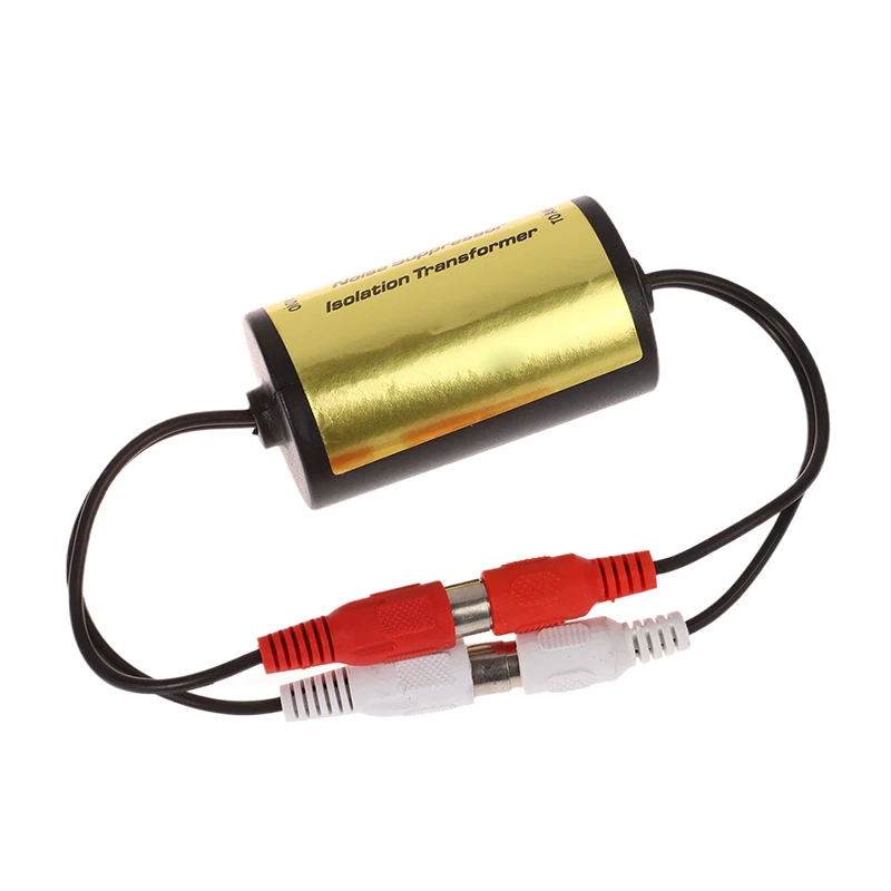 RCA Auto Audio Noise Filter Suppressor Ground Loop Lsolator For Car And Home Stereo 2&times;RCA Male 2&times;RCA Female