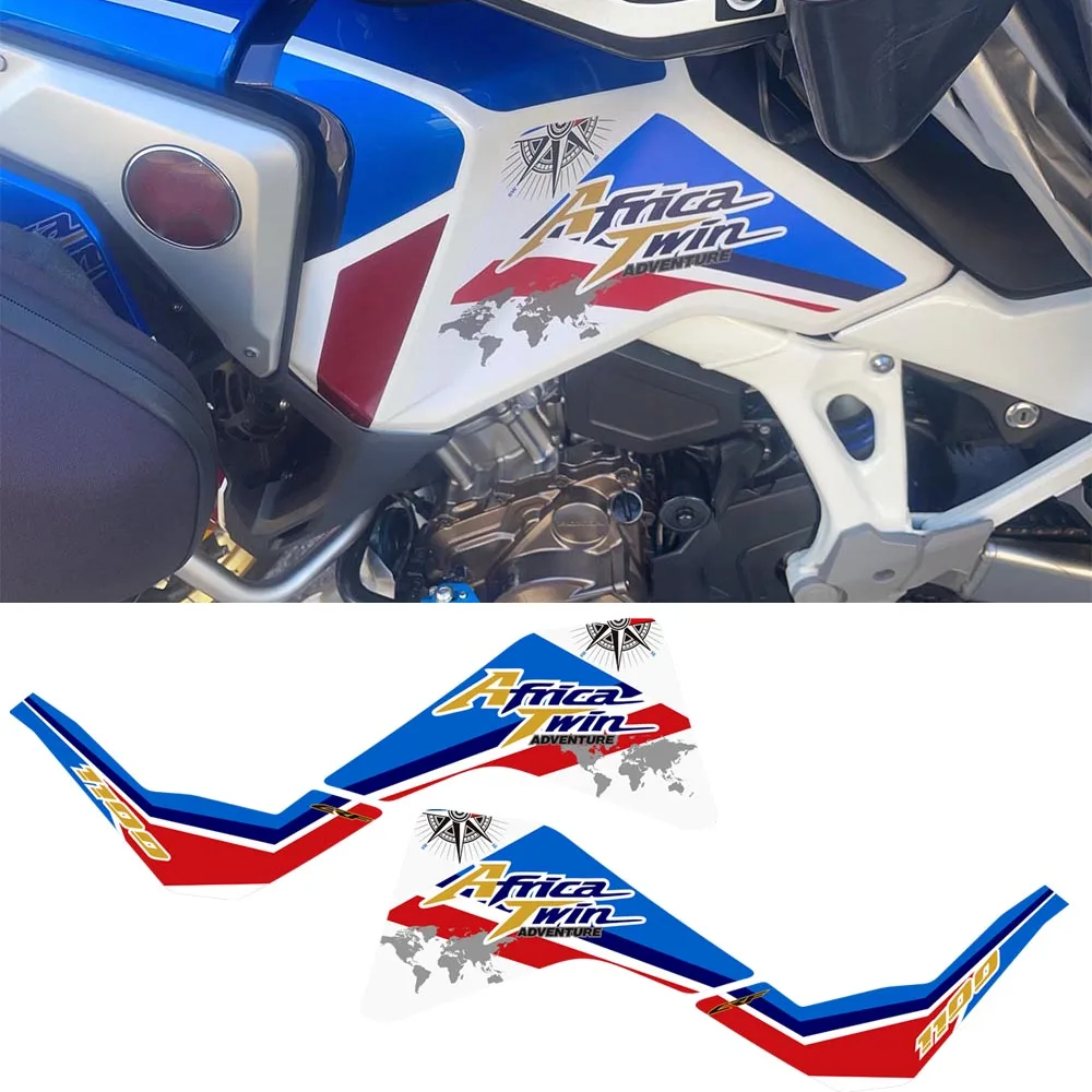 Africa Twin Tank Pad Decal For Honda CRF1100 CRF 1100 L Adventure ADV Motorcycle Sport Side Stickers Protection Set