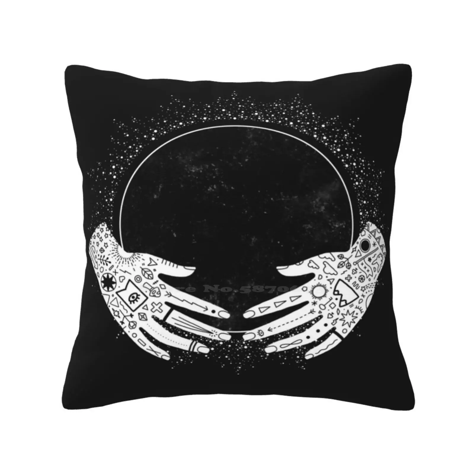 New Moon Home Sofa Car Waist Throw Federa Moon Fasi Lunari Stregoneria Magic Crystal Ball Space Tatuaggi